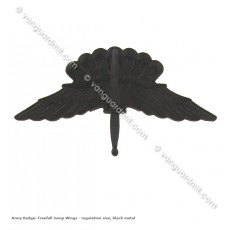 [Vanguard] Army Badge: Freefall Jump Wings - regulation size, black metal