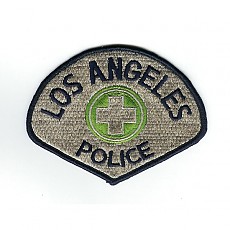 LAPD Police Patch - Silver / LAPD 교통경찰 패치
