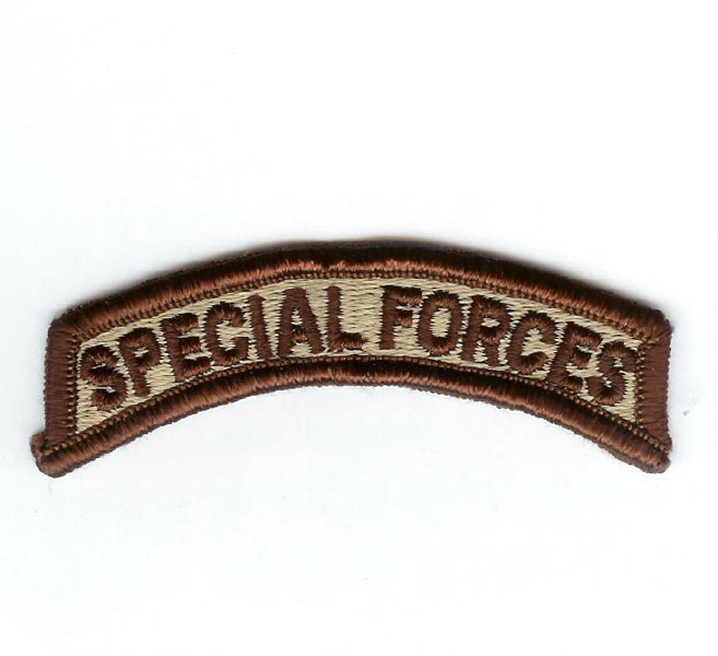 [Best Emblem & Insignia] Army Tab: Special Forces - Brown / 미육군 스페셜포스 탭