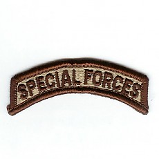 [Best Emblem & Insignia] Army Tab: Special Forces - Brown / 미육군 스페셜포스 탭