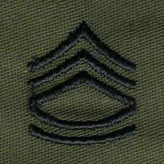 [Best Emblem & Insignia] Rank Insignia: Sergeant First Class - Subdued / 미육군 중사 계급장