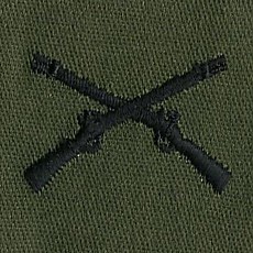 [Best Emblem & Insignia] Army Branch Insignia: Infantry - Subdued1 / 미육군 병과휘장 : 보병