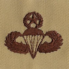 [Best Emblem & Insignia] US Army Master Combat Parachutist Patch - Desert / 미육군 공수부대 패치