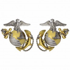 [Vanguard] Marine Corps Dress Collar Device: Officer / 미해병대 앵카 장교용 배지 (카라용)