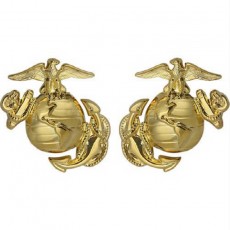 [Vanguard] Marine Corps Dress Collar Device: Enlisted / 미해병대 앵카 사병용 배지 (카라용)