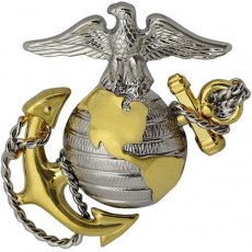 [Vanguard] Marine Corps Cap Device: Officer - regulation size / 미해병대 앵카 장교용 배지 (정모용)