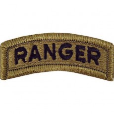 [Vanguard] Army Tab: Ranger - embroidered on OCP (with hook) / 미육군 레인저 탭