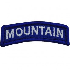 [Vanguard] ARMY EMBROIDERED TAB: MOUNTAIN - COLOR / 미육군 마운틴 탭