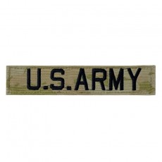 [Vanguard] ARMY NAME TAPE: U.S. ARMY - EMBROIDERED ON OCP WITH HOOK / 미육군 네임탭: U.S. Army - OCP (벨크로용)