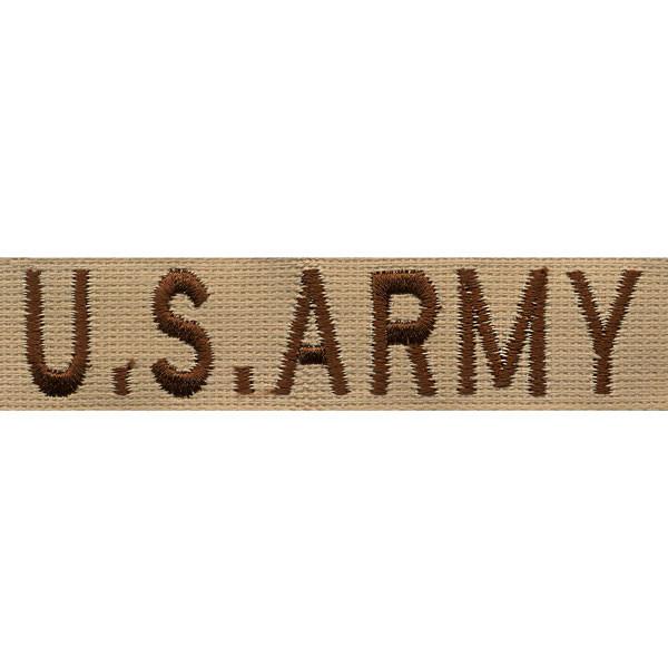 [Vanguard] Army Name Tape: U.S. Army - Desert / 미육군 네임탭: U.S. Army - Desert (박음질용)