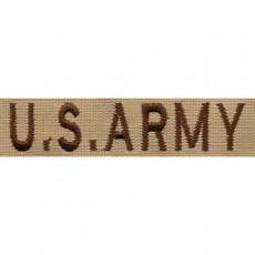 [Vanguard] Army Name Tape: U.S. Army - Desert / 미육군 네임탭: U.S. Army - Desert (박음질용)