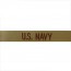 [Vanguard] Navy Name Tape: U.S. Navy - Desert / 미해군 네임탭: U.S. Navy - Desert (박음질용)