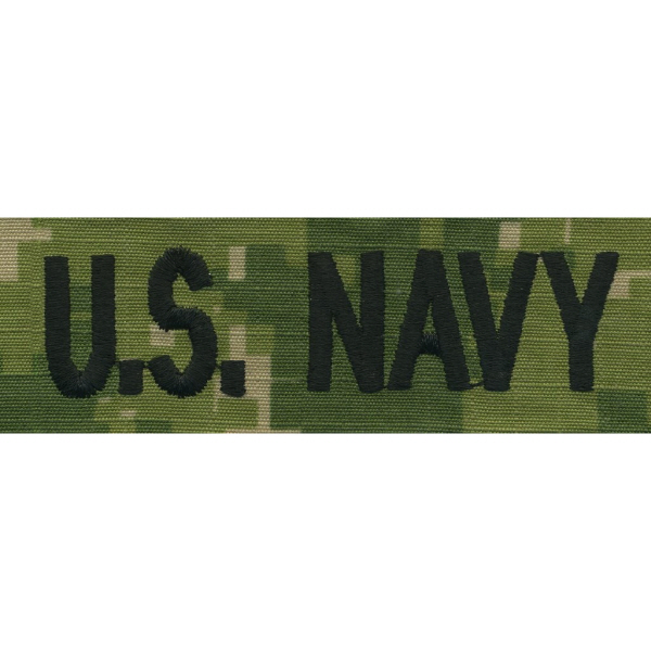 [Vanguard] Navy Name Tape: U.S. Navy - NWU Type III (AOR2) / 미해군 네임탭: U.S. Navy (박음질용)