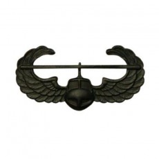 [Vanguard] Army Badge: Air Assault - black metal / 미육군 공중강습 검정 배지