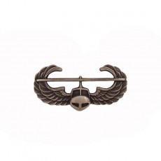 [Vanguard] Army Dress Badge: Air Assault - miniature, silver oxidized / 미육군 공중강습 무광 미니어쳐 배지