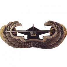 [Vanguard] Army Badge: Airborne Glider - Silver Oxidized Finish / 미육군 글라이더 무광 배지