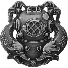 [Vanguard] Badge: Diver First Class - regulation, oxidized / 1급 다이버 무광 배지