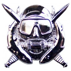 [Vanguard] Army Badge: Special Operation Diver - Miniature size, mirror finish / 미육군 특수전 다이버 유광 미니어쳐 배지