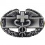 [Vanguard] Army Badge: Combat Medical First Award - Silver Oxidized / 미육군 전투의무 무광 배지(1회 수여)