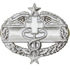 [Vanguard] Army Badge: Combat Medical Third Award - Mirror Finish / 미육군 전투의무 유광 배지(3회 수여)