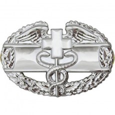 [Vanguard] Army Badge: Combat Medical First Award - Mirror Finish / 미육군 전투의무 유광 배지(1회 수여)