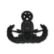 [Vanguard] Army Badge: Master Explosive Ordnance Disposal - Black Metal / 폭발물 처리반 검정 배지