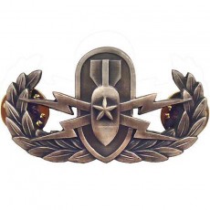 [Vanguard] Navy Badge: Senior Explosive Ordnance Disposal - Regulation, Oxidized / 폭발물 처리반 무광 배지