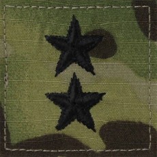 [Vanguard] Army Embroidered OCP with Hook Rank Insignia: Major General / 미육군 소장 계급장