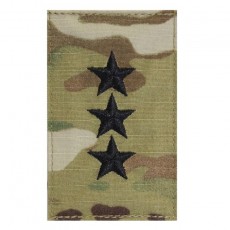 [Vanguard] Army Embroidered OCP with Hook Rank Insignia: Lieutenant General / 미육군 중장 계급장