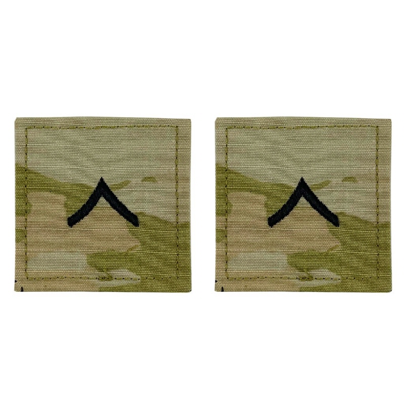 [Vanguard] Army Embroidered OCP with Hook Rank Insignia: Private / 미육군 이등병 계급장