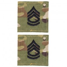 [Vanguard] Army Embroidered OCP with Hook Rank Insignia: Sergeant First Class / 미육군 중사 계급장