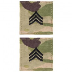 [Vanguard] Army Embroidered OCP With Hook Rank Insignia: Sergeant / 미육군 병장 계급장