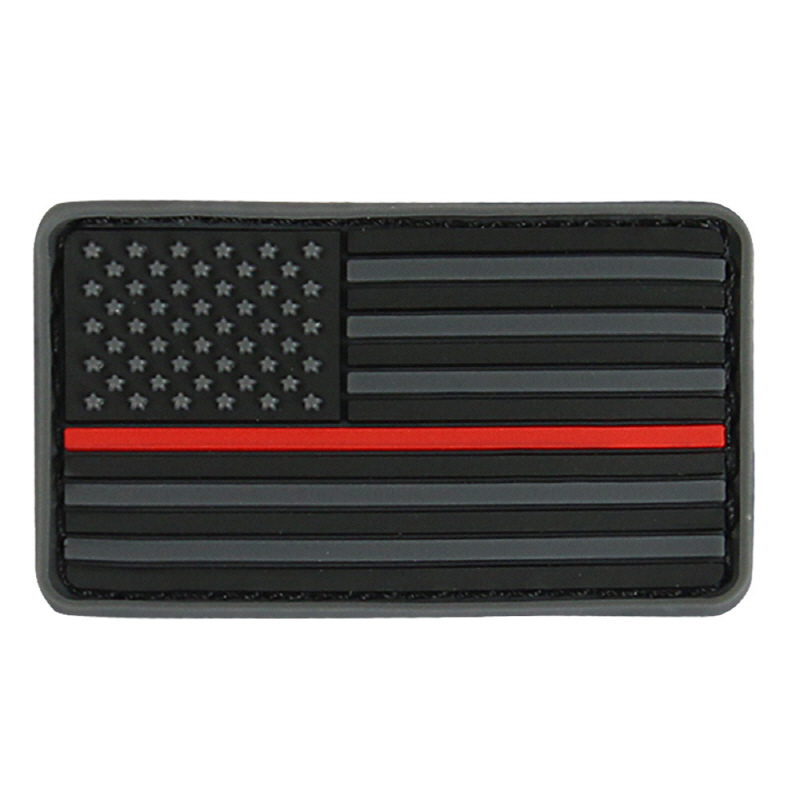 [Condor] Mini US Flag Patch PVC / 181014 / [콘돌] 미니 PVC 성조기 패치 (Thin Red Line)