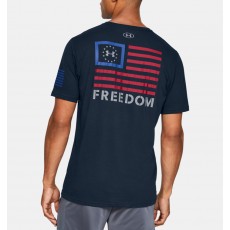 [Under Armour] UA Freedom Banner T-Shirt / 1352147 / [언더아머] UA 프리덤 배너 티셔츠 (Academy / Steel - Medium)