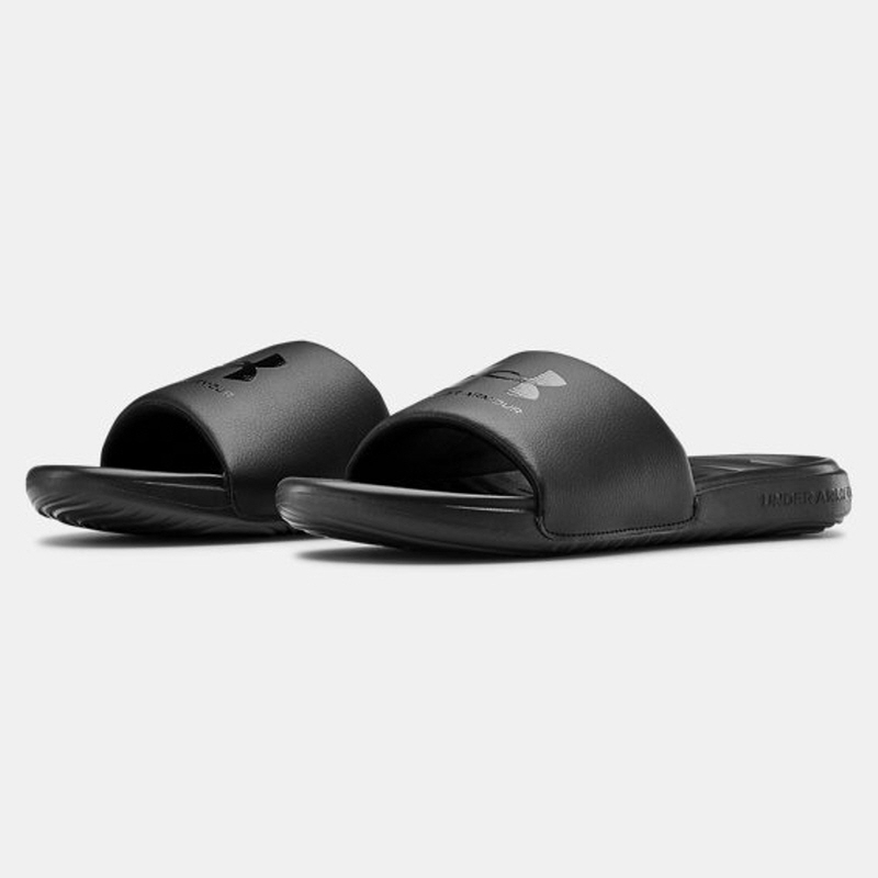 [Under Armour] UA Ansa Fixed Slides / 3023761-003 / [언더아머] 앤사 픽스드 슬라이드 | 슬리퍼 (Black)