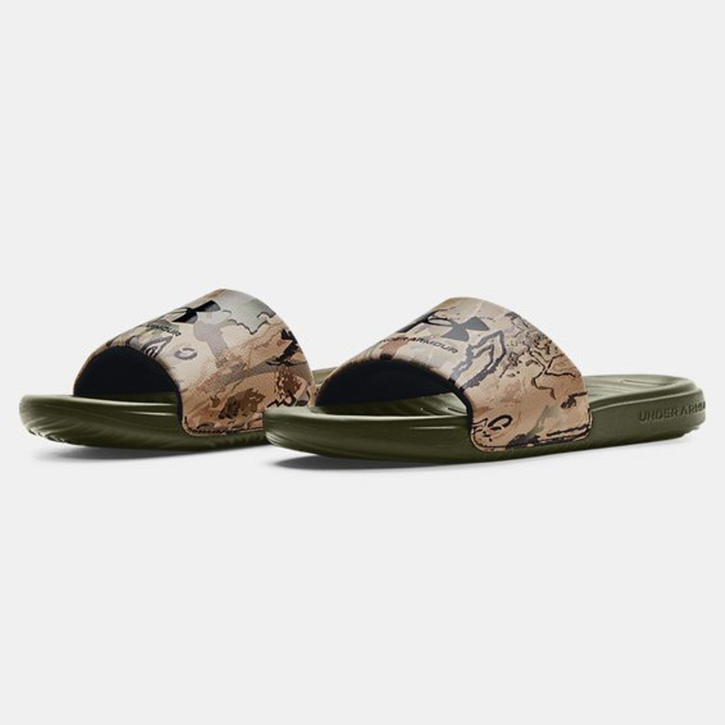 [Under Armour] UA Ansa Graphic Slides / 3024434-200 / [언더아머] 앤사 그래픽 슬라이드 | 슬리퍼 (Khaki Base/Marine OD Green)