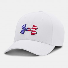[Under Armour] UA Freedom Blitzing Hat / 1362236-100 / [언더아머] UA 프리덤 블리칭 햇 | 볼캡 (White / Black)