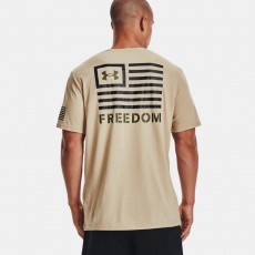 [Under Armour] UA Freedom Banner T-Shirt / 1370818-290 / [언더아머] UA 프리덤 배너 티셔츠 (Desert Sand / Black)