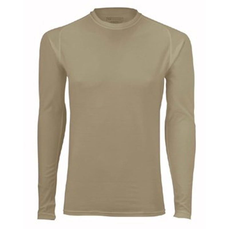 [5.11 Tactical] Tight Crew Shirt - Long Sleeve / 40006 / [5.11 택티컬] 타이트 크류 셔츠 - 긴팔 (Tan - S)