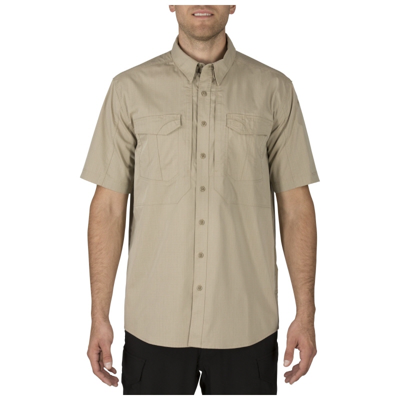 [5.11 Tactical] Stryke Short Sleeve Shirt / 71354 / [5.11 택티컬] 스트라이트 반팔 셔츠 (Khaki - Small) (국내배송)(20% 할인쿠폰)(네이버페이 제외)