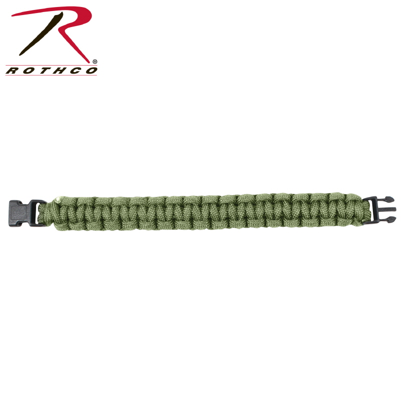 [Rothco] Paracord Bracelet / [로스코] 파라코드 팔찌 (Olive Drab - 8인치) (국내배송)