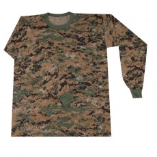 [Tru-Spec] Long Sleeve T-shirts / [트루스펙] 롱 슬리브 티셔츠 (Woodland Digital - Medium)