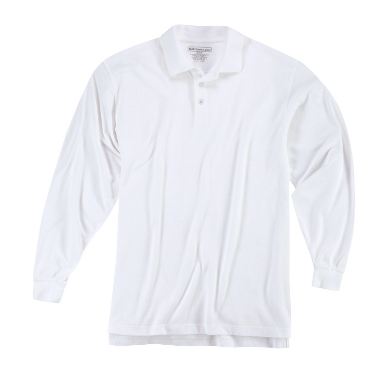 [5.11 Tactical] Professional Long Sleeve Polo / 42056 / [5.11 택티컬] 프로페셔널 긴팔 폴로 (White - Small) (국내배송)(60% 할인쿠폰)(네이버페이 제외)