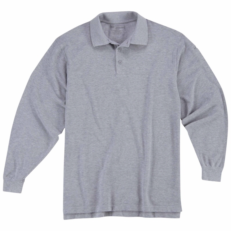 [5.11 Tactical] Professional Long Sleeve Polo / 42056 / [5.11 택티컬] 프로페셔널 긴팔 폴로 (Heather Gray - Medium) (국내배송)(60% 할인쿠폰)(네이버페이 제외)