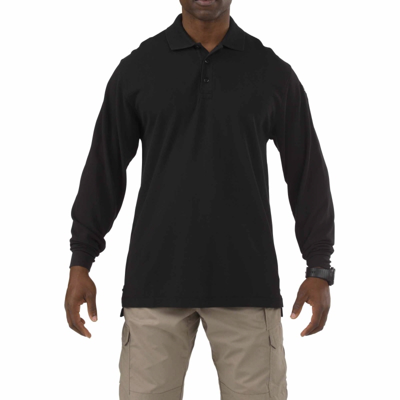 [5.11 Tactical] Professional Long Sleeve Polo / 42056 / [5.11 택티컬] 프로페셔널 긴팔 폴로 (Black - X-Large) (국내배송)(60% 할인쿠폰)(네이버페이 제외)