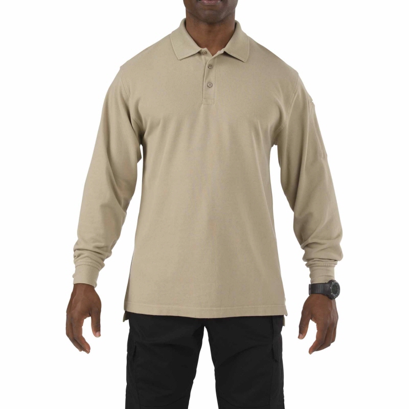 [5.11 Tactical] Professional Long Sleeve Polo / 42056 / [5.11 택티컬] 프로페셔널 긴팔 폴로 (Silver Tan - X-Large) (국내배송)(60% 할인쿠폰)(네이버페이 제외)