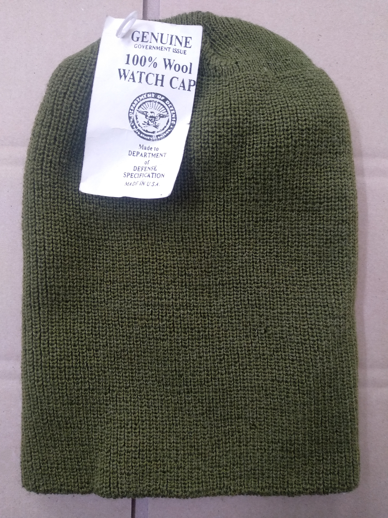 Genuine Government Issue 100% Wool Watch Cap (Olive)