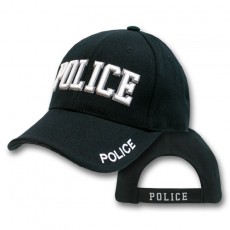 [Rapid Dominance] Embroidered Law Enforcement Caps (U.S. Police - Black) / JW