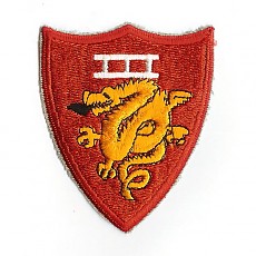 WWII US Marine Corps 3rd Amphibious Corps Embroidered Patch / 2차세계대전 미해병대 3사단 패치