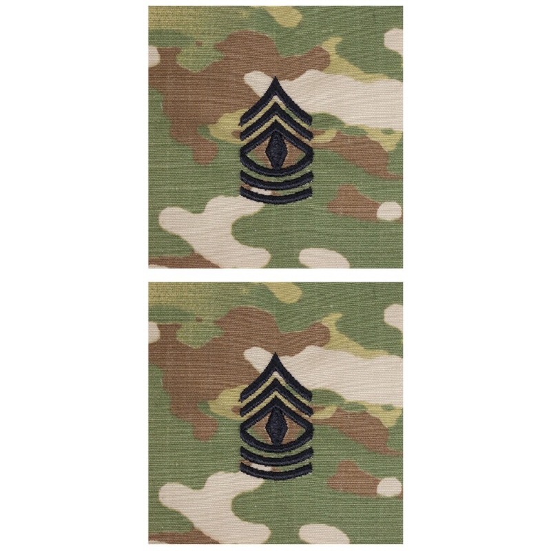 [Vanguard] Army Embroidered OCP Sew on Rank Insignia: First Sergeant